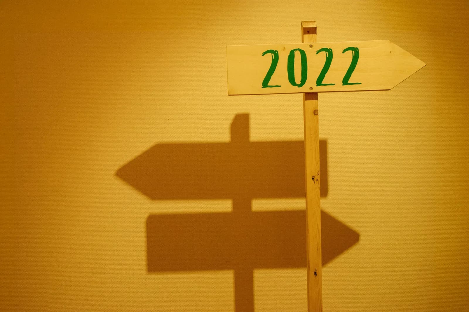 Two arrows on a signpost pointing different directions, illustrating a tool choice